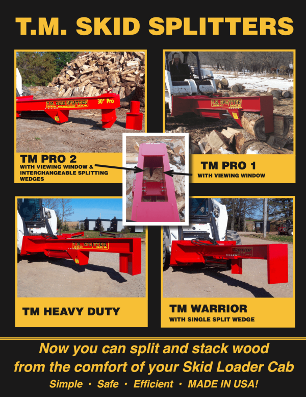 TM_Skid_Steer_Splitter_Attachments_shrunk_ac15254a-a873-4d01-bee1-262f3d31c9b9.png TM Heavy Duty Log Splitter Skid Steer Attachment (30” or 36” Stroke)