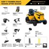 XT1_LT42e_parts.jpg The Cub Cadet Enduro Series XT1 LT42E 42-in. 56V MAX* Riding Lawn Mower