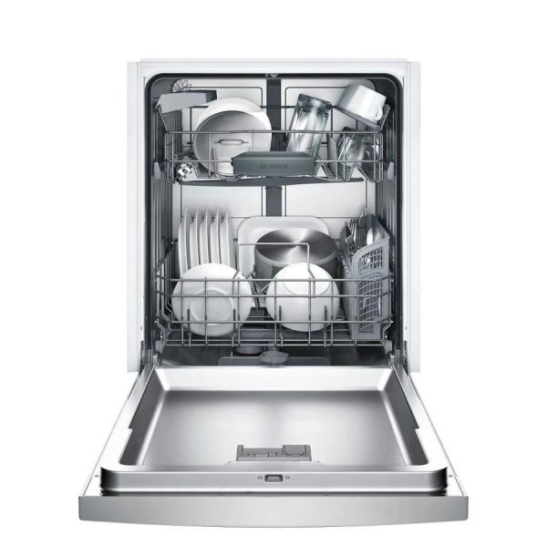 a1-25-1.jpg Bosch 100 Series PureDry 50-Decibel Front Control 24-in Built-In Dishwashers (Fingerprint-Resistant Stainless Steel) ENERGY STAR