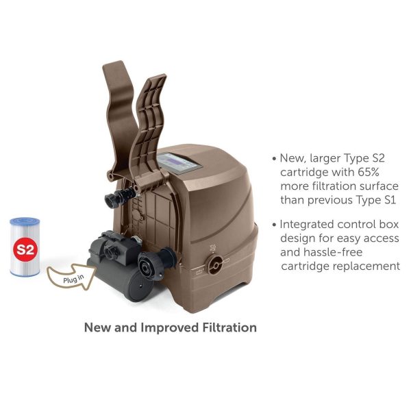 a1608350-599b-4735-9745-f82237449eba.8294cff5582d5b3373b8f5d6d49ce675.jpg Intex: PureSpa: Sahara Tan Inflatable Hot Tub Set – 6 Person – 85″ Round Outdoor Heated Bubble Spa, Jet Massage, Cover, Hard Water Treatment System