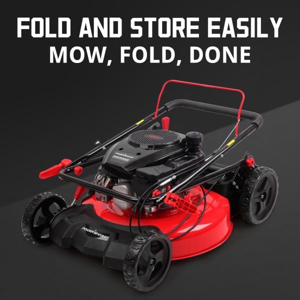 b6f2807f-4b81-43a9-860a-fcac55c8d57b.17e0bbc4c4f6fd3e102ad6612273bc7a.jpg PowerSmart 21 in. Gas Push Lawn Mower, 144cc 2-in-1 Side Discharge