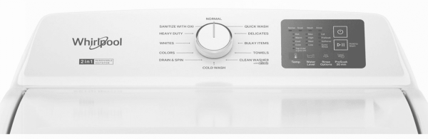 bbf7daf3-e690-4f95-a5a1-84f37c182e60.b5b770036a5c74bd723d0f65761d6001.png Whirlpool WTW4107SW 4.2 – 4.3 Cu. Ft Top Load Washer with 2-in-1 Removable Agitator, White
