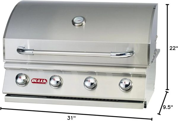 Bull Outlaw 30 inch 4 Burner Built in Natural Gas Grill