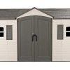 Lifetime Legacy 15×8 Plastic Storage Shed Kit w/ Floors