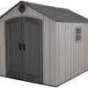 g1-26-1.jpg Lifetime Outdoor Storage Shed, 8 x 10 Foot, Grays