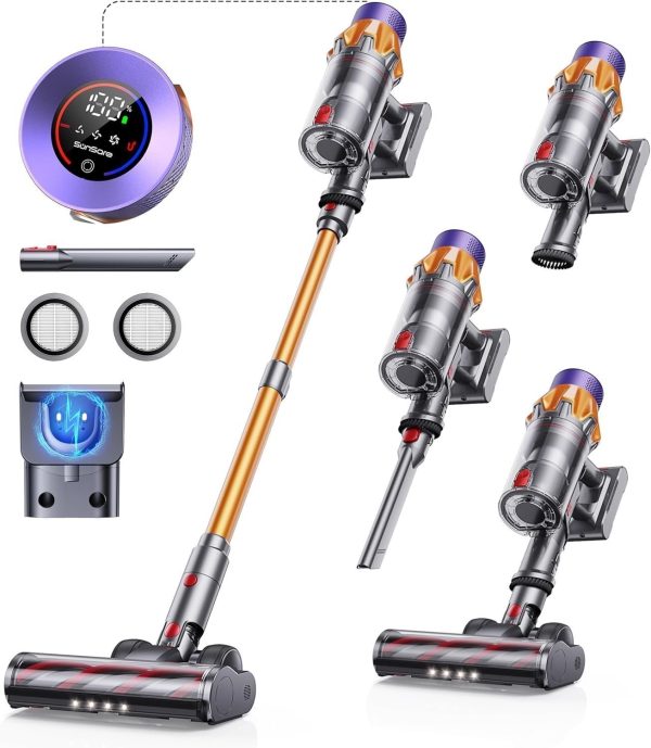 hjadsh.jpg Cordless Vacuum Cleaner, 550W 45KPA 60 Mins Runtime Self-Standing Vacuum