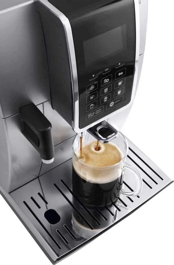 img-1280.jpg De’Longhi – Dinamica Espresso Machine with 15 bars of pressure and LatteCrema Fully Automatic Milk Frother – Silver