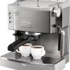 img-1299.jpg De’Longhi – Espresso Machine with 15 bars of pressure, Milk Frother and removable water tank – Stainless Steel
