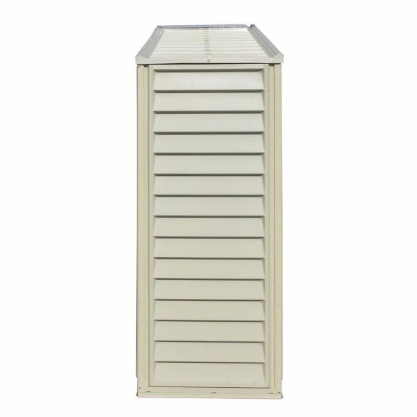 DuraMax 10.5ft x 2.75ft SidePro Vinyl Shed with Foundation Kit