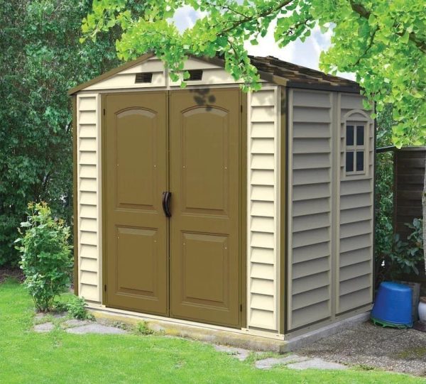 img-1364.jpg DuraMax 8ft x 6ft Storeall Vinyl Shed with Foundation Kit and window