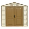 img-1366.jpg DuraMax 8ft x 6ft Storeall Vinyl Shed with Foundation Kit and window