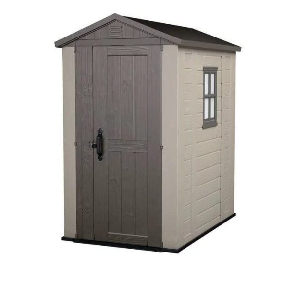 img-1468.jpg Factor 4x 6 FT Durable Resin Outdoor Storage Shed with Reinforced Steel For Lawn Patio Garden