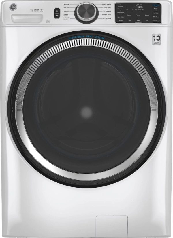 img-1555.jpg GE – 4.8 CuFt High-Efficiency Stackable Smart Front Load Washer w/UltraFresh Vent System & Microban Antimicrobial Technology – White on white