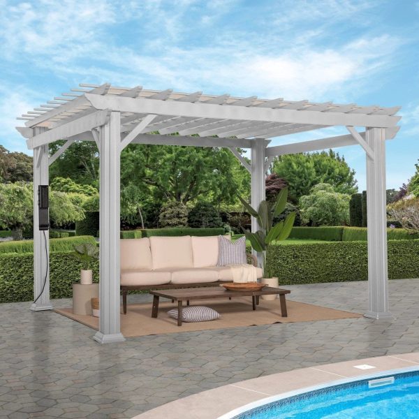 img-1645.jpg Hawthorne Traditional Steel Pergola With Sail Shade Soft Canopy 12×10