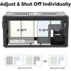 ICECO VL90 ProD 95 Quarts(90L) Dual Zone Portable Refrigerator, Multi Directional Lid, 12 Volt Refrigerator Home & Car Use
