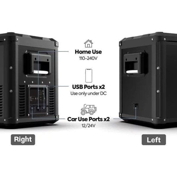 ICECO VL90 ProD 95 Quarts(90L) Dual Zone Portable Refrigerator, Multi Directional Lid, 12 Volt Refrigerator Home & Car Use
