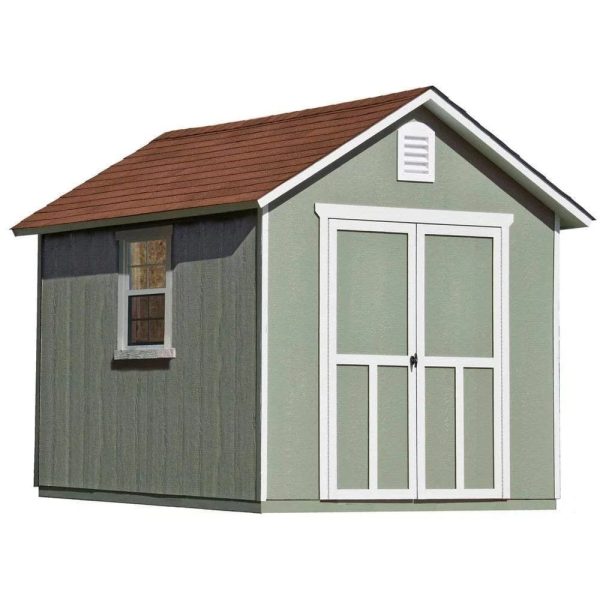 img-1715.jpg Installed Meridian 8 ft. x 10 ft. Wood Storage Shed with Autumn Brown Shingles