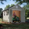 img-1721.jpg Installed Meridian 8 ft. x 10 ft. Wood Storage Shed with Autumn Brown Shingles