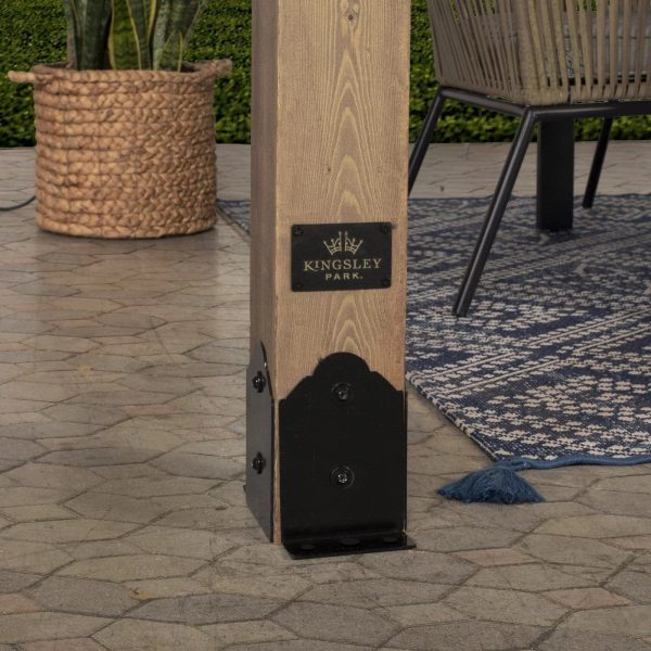 14×10 Fairhaven Pergola Rustic Finish
