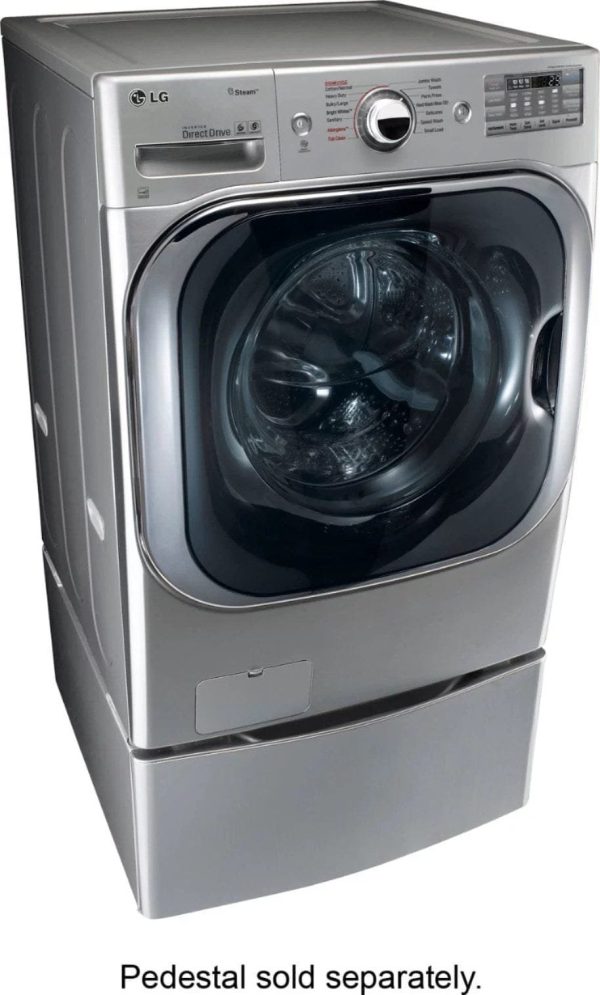 img-2052.jpg LG – 5.2 Cu. Ft. High Efficiency Front-Load Washer with Steam and TurboWash Technology – Graphite steel
