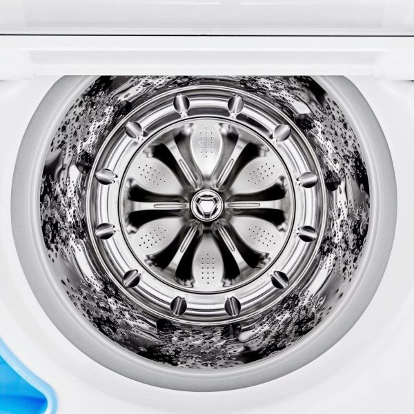 LG – 5.5 Cu. Ft. Smart Top Load Washer with TurboWash3D – White