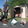 Lifetime 10′ x 8′ Outdoor Storage Shed with Carriage Doors Foundation and Installation Included.