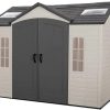 Lifetime 10′ x 8′ Outdoor Storage Shed with Carriage Doors Foundation and Installation Included.