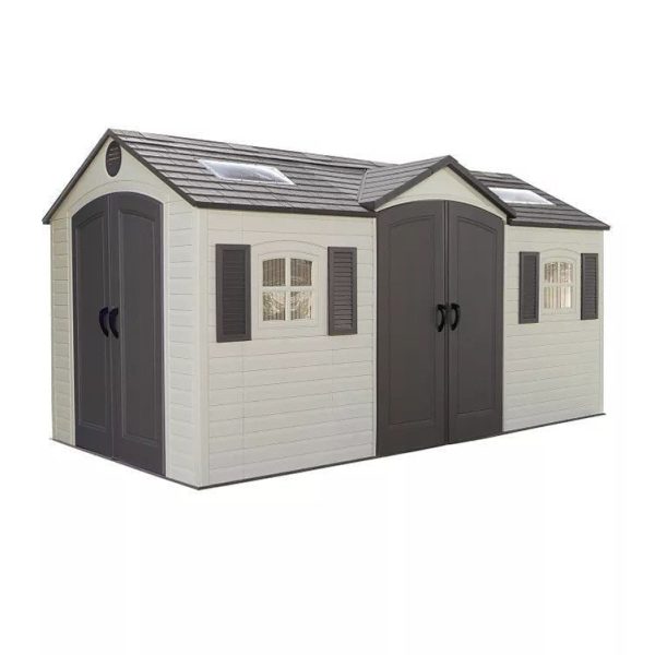 img-2179.jpg Lifetime 15′ x 8′ Dual-Entry Outdoor Storage Shed