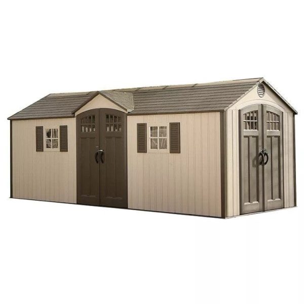 img-2217.jpg Lifetime 20′ x 8′ Outdoor Storage Shed Building Brown