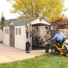 img-2220.jpg Lifetime 20′ x 8′ Outdoor Storage Shed Building Brown