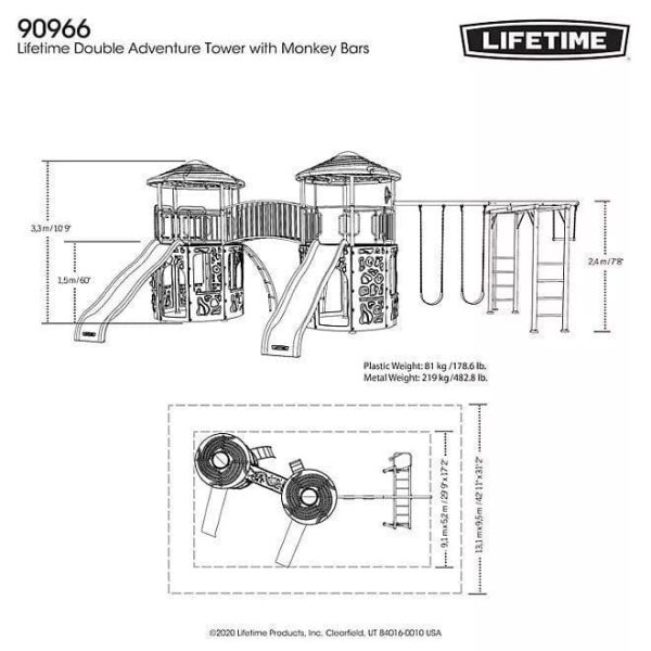img-2268.jpg Lifetime 90966 Double Adventure Tower with Monkey Bars