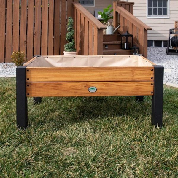 img-2613.jpg Raised planter 100% authentic teak wood