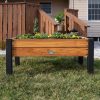 img-2617.jpg Raised planter 100% authentic teak wood