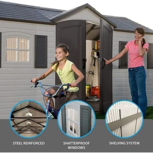 img-2739.jpg Side entry 15 ft. W x 8 ft. D plastic storage shed with assembly