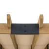 SummerCove 11 ft. x 10 ft. Tan Cedar Frame Wood Pergola with Adjustable Canopy
