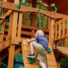 Treasure Trove II Swing Set /Tongue and Groove Wood Roof