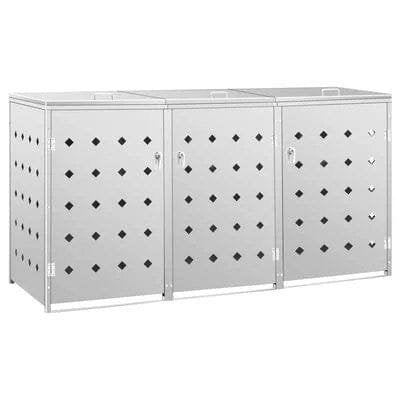 img-3001.jpg vidaXL Triple Wheelie Bin Shed 63.4 gal Stainless