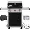 img-3011.jpg Weber 47510001 Spirit E-310 3-Burner Natural GAS Black Bundle with Generic Grill Cover Barbecue Drip Pans Set of 3