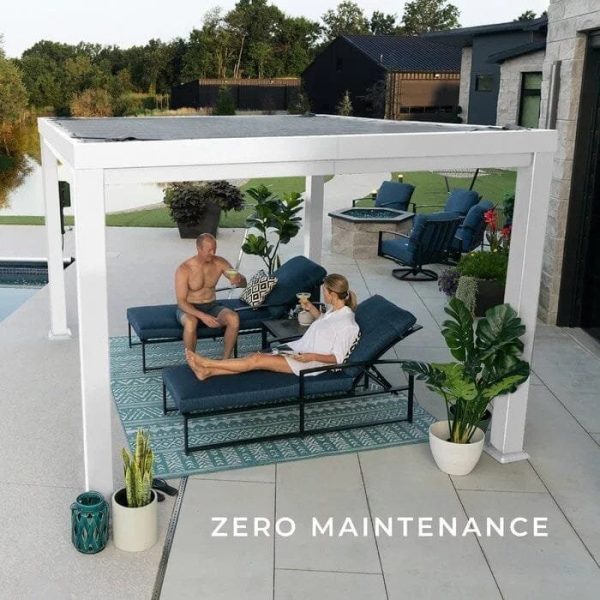 img-3205.jpg Windham 12 Ft. W x 10 Ft. D Steel Pergola with Canopy