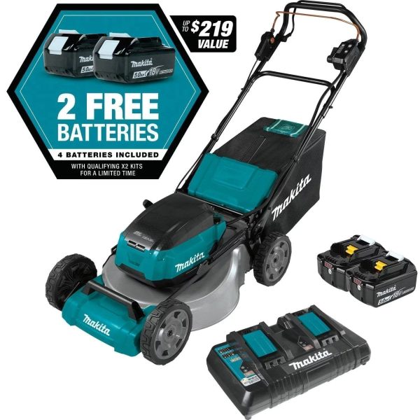 img-332.jpg 21 in. 18-Volt X2 (36-Volt) LXT Lithium-Ion Cordless Walk Behind Self Propelled Lawn Mower Kit with 4 Batteries (5.0 Ah)