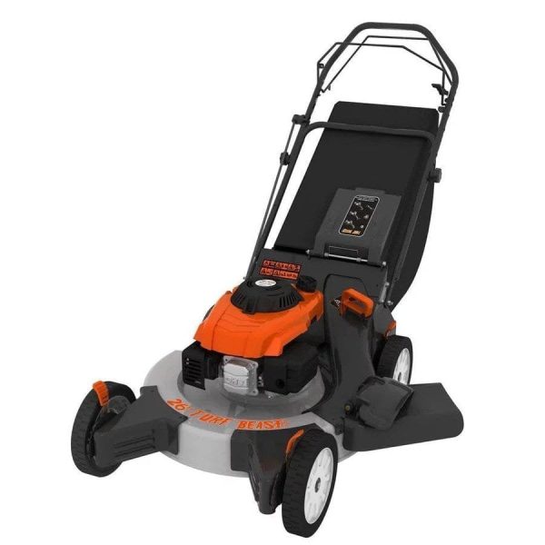 img-383.jpg 26 in. 208 cc Gas Walk Behind 3-In-1 Wide Area Self Propelled Lawn Mower, Rear Wheel Drive with Blade Brake Clutch