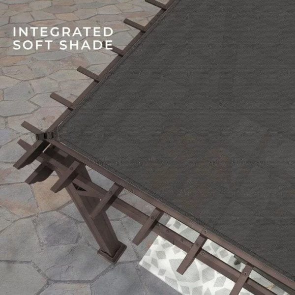 Backyard Discovery 12 ft. x 10 ft. Steel Traditional Pergola