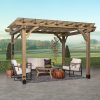 img-74.jpg 12×10 Fairhaven Pergola, Rustic Finish