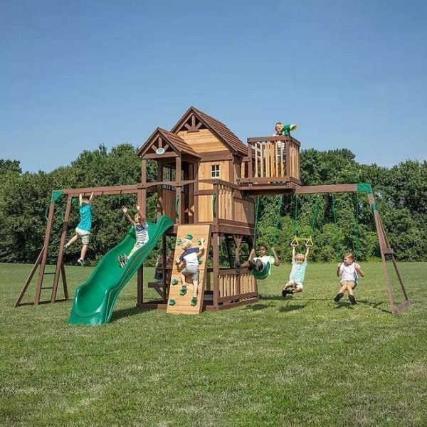 img-775.jpg Backyard Discovery Skyfort II Cedar Swing Set/PlaySet