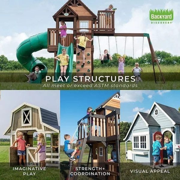 img-780-1.jpg Backyard Discovery Skyfort II Cedar Swing Set/PlaySet