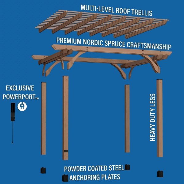 img-79.jpg 12×10 Fairhaven Pergola, Rustic Finish