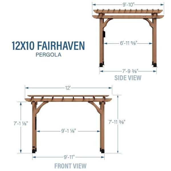img-80.jpg 12×10 Fairhaven Pergola, Rustic Finish