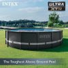 j2-11-1.jpg Intex Ultra XTR Frame 14′ x 42″ Round Above Ground Outdoor Swimming Pool Set with Sand Filter Pump, Ladder, Ground Cloth, and Pool Covers