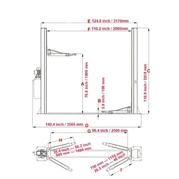 j3-18-1.jpg KATOOL KT-H105 Two Post Vehicles Lift 10,000 lbs Capacity