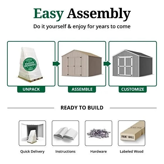j3-19-1.jpg Little Cottage Co. Pre-Cut 12×12 Value Gable Shed Kits